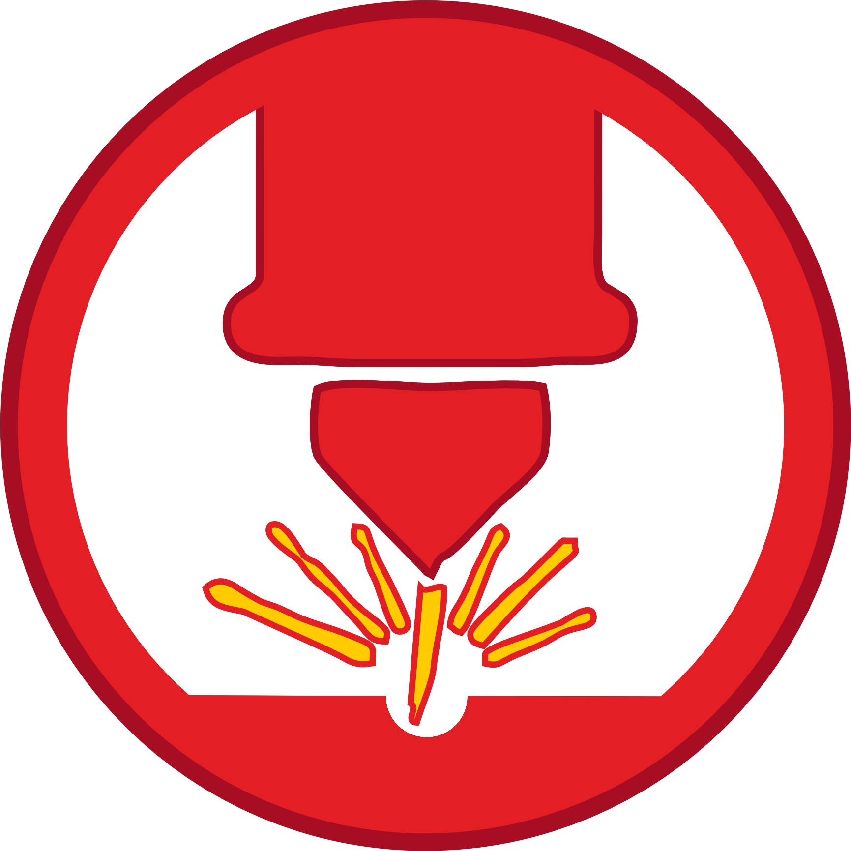 online lazer kesimci yazısız logo